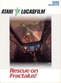Rescue on Fractalus Atari 5200 US box art